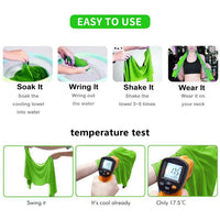 4-Pack Cooling Towels � Instant Chill for Workouts & Outdoors
