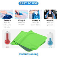 4-Pack Cooling Towels � Instant Chill for Workouts & Outdoors