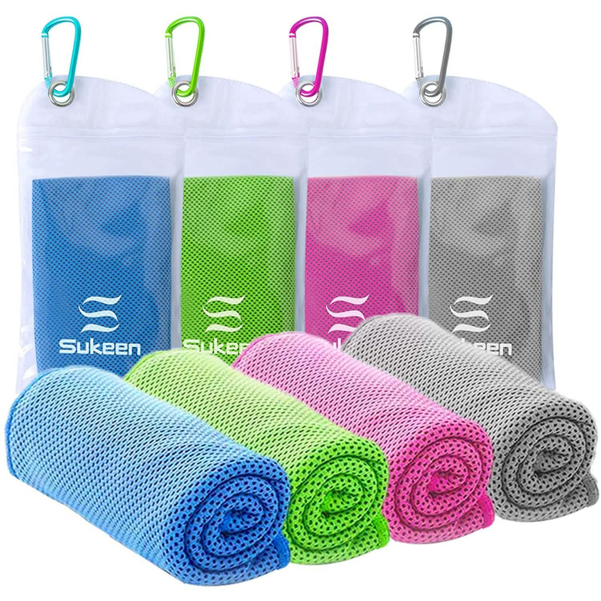 4-Pack Cooling Towels � Instant Chill for Workouts & Outdoors