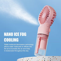Rechargeable Misting Handheld Fan