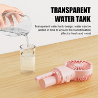 Rechargeable Misting Handheld Fan